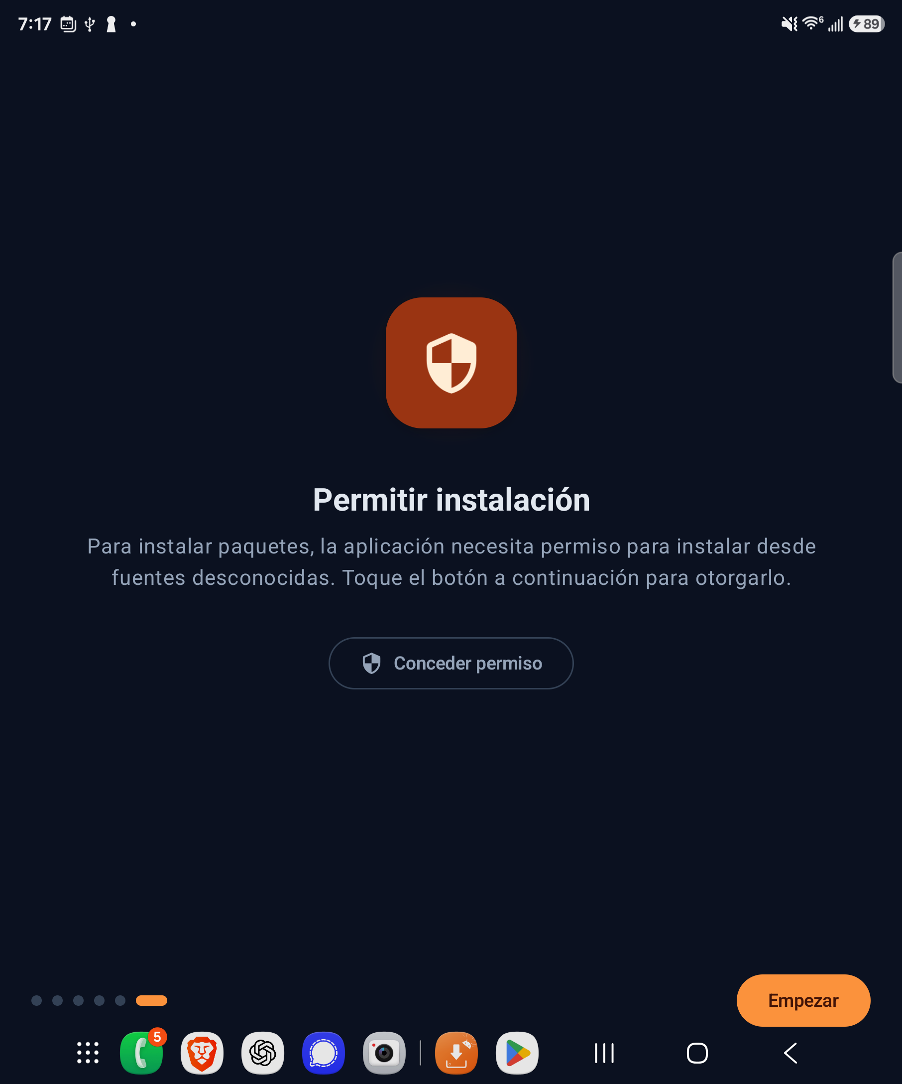 Paso 5: Haz clic en «Conceder permiso».